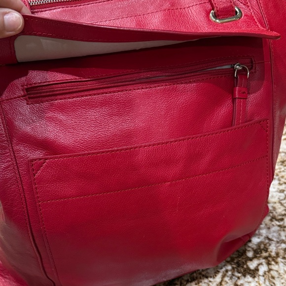 Banana Republic Vibrant Red Tote Bag - Picture 2 of 10